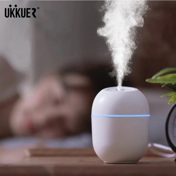 Mini Air Humidifier Ultrasonic 200ML LED Lamp