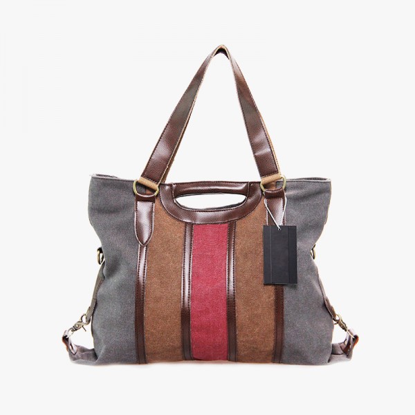 High Quality Patchwork Canvas Handbag Women