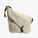 Crazy Horse Canvas &#038; Leather Messenger Bag