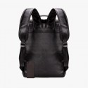 Large Capacity Cool Black Leather Backpack