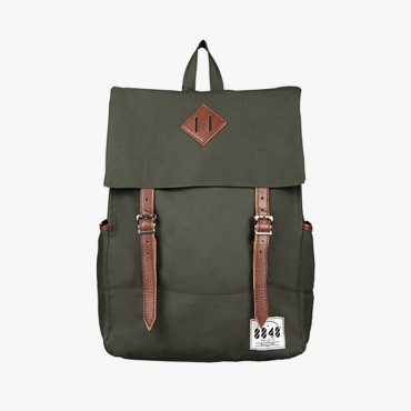 Knapsack Solid Vintage Backpack