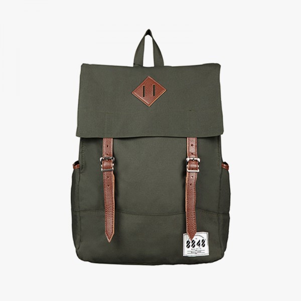 Knapsack Solid Vintage Backpack