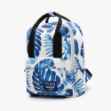 Blue Leaves Printing School Backpacks